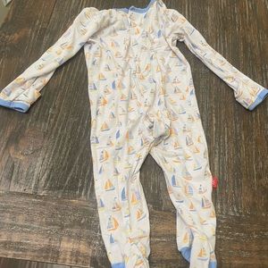 Magnetic me footed onesie